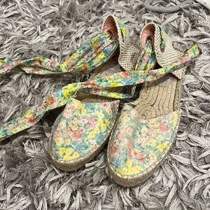 Love shack fancy loves manebi tie up espadrilles.
